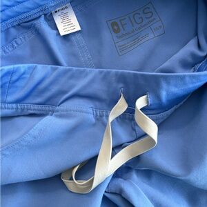 Figs Sky Blue Scrub Pants